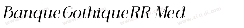 BanqueGothiqueRR Med字体转换